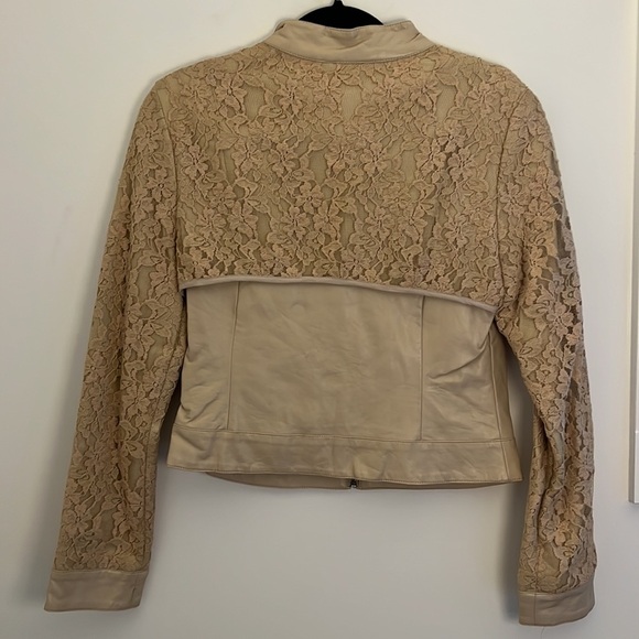 Blanc Noir | Genuine Leather Jacket (cream) - Picture 4 of 4